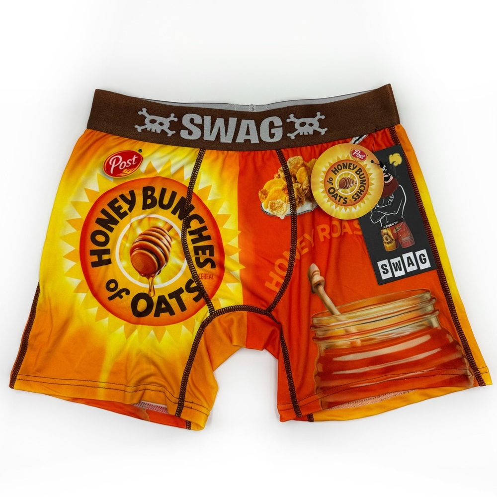 Post Honey Bunches of Oats Cereal Swag Boxer Briefs Mens Large Underwear Gift